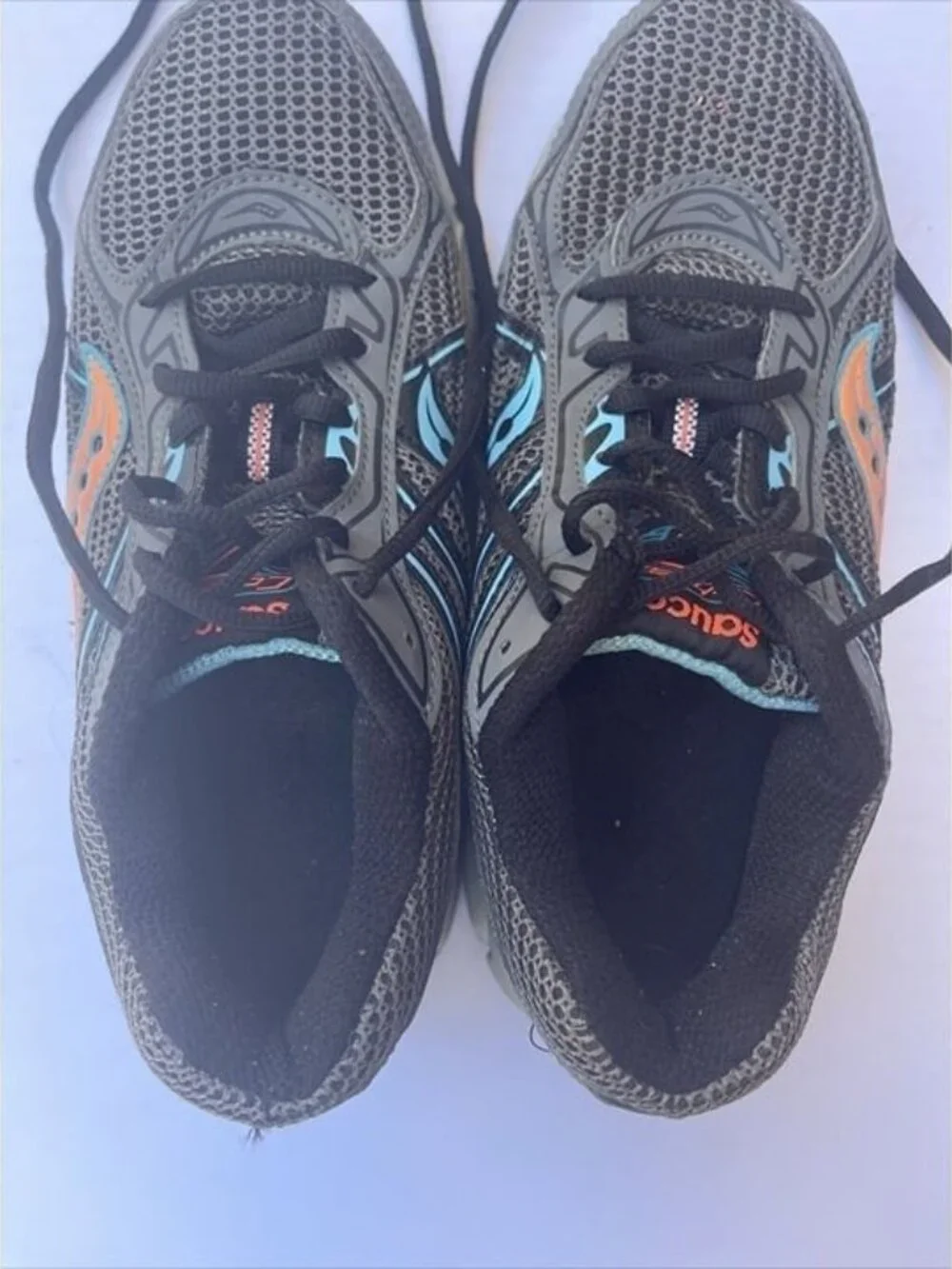 Saucony Shoes Cohesion 7 Running Sneakers Womens size 6 Gray Gym 15183-1